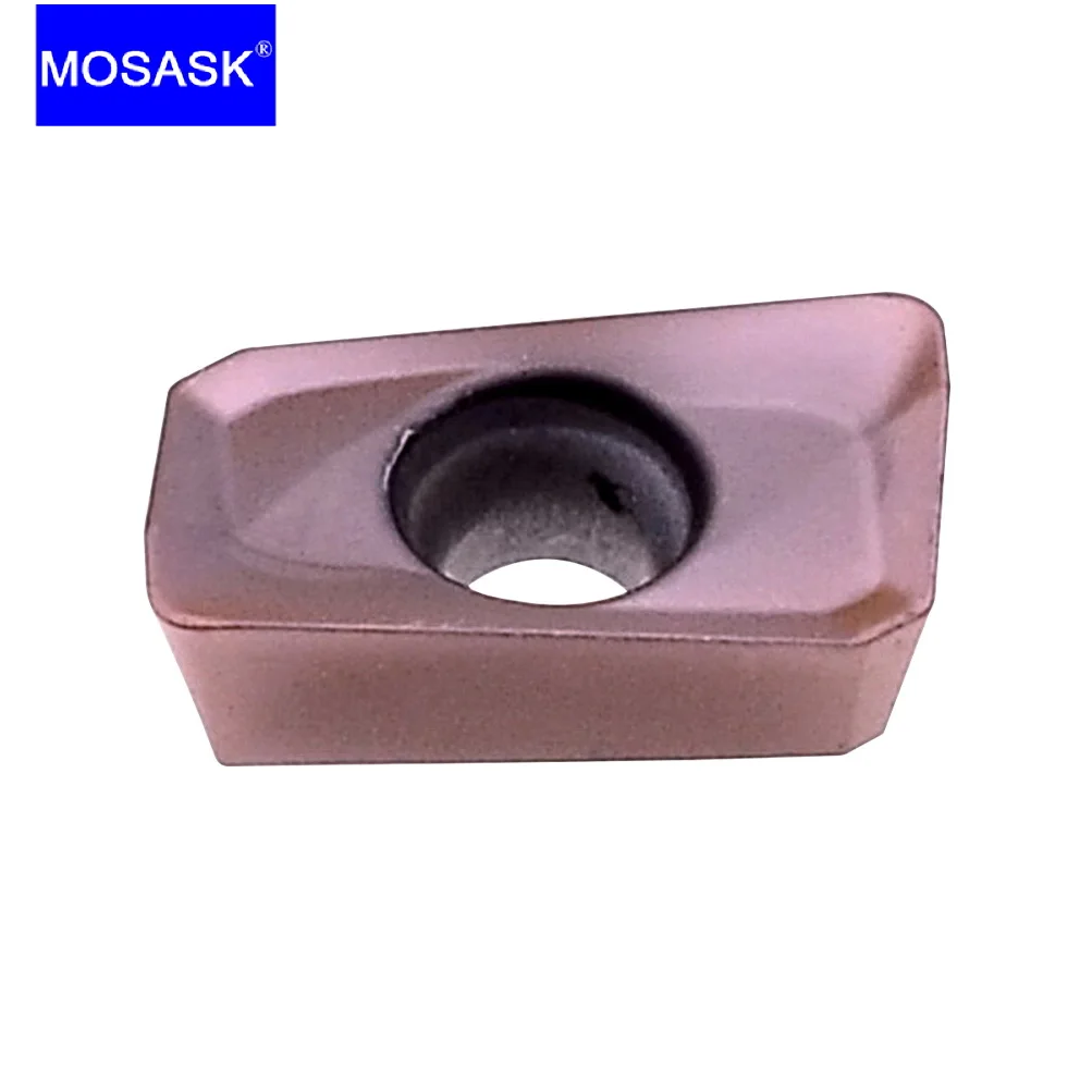 Imagem -02 - Mosask-inserções de Fresas Metal Alumínio Usinagem de Corte Carboneto Bap300 Bap400 Apmt 1135 1604 10 Pcs Aço Inoxidável