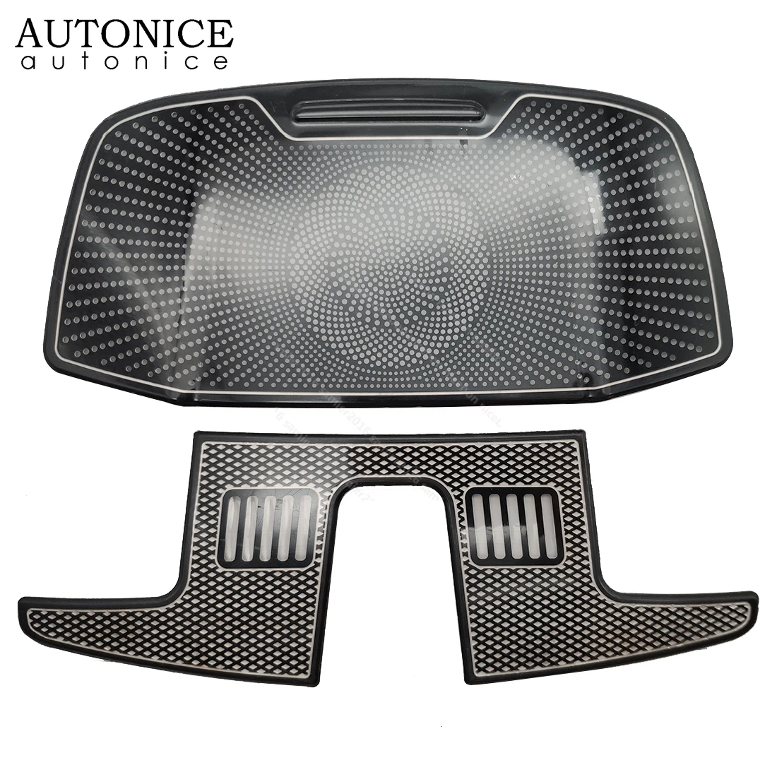 2pc Front Reading Lights Speaker Loudspeaker Box Cover Trim Fit for Ford F-150 F-250 F-350 F150 F250 F350 Expedition 2017-2021