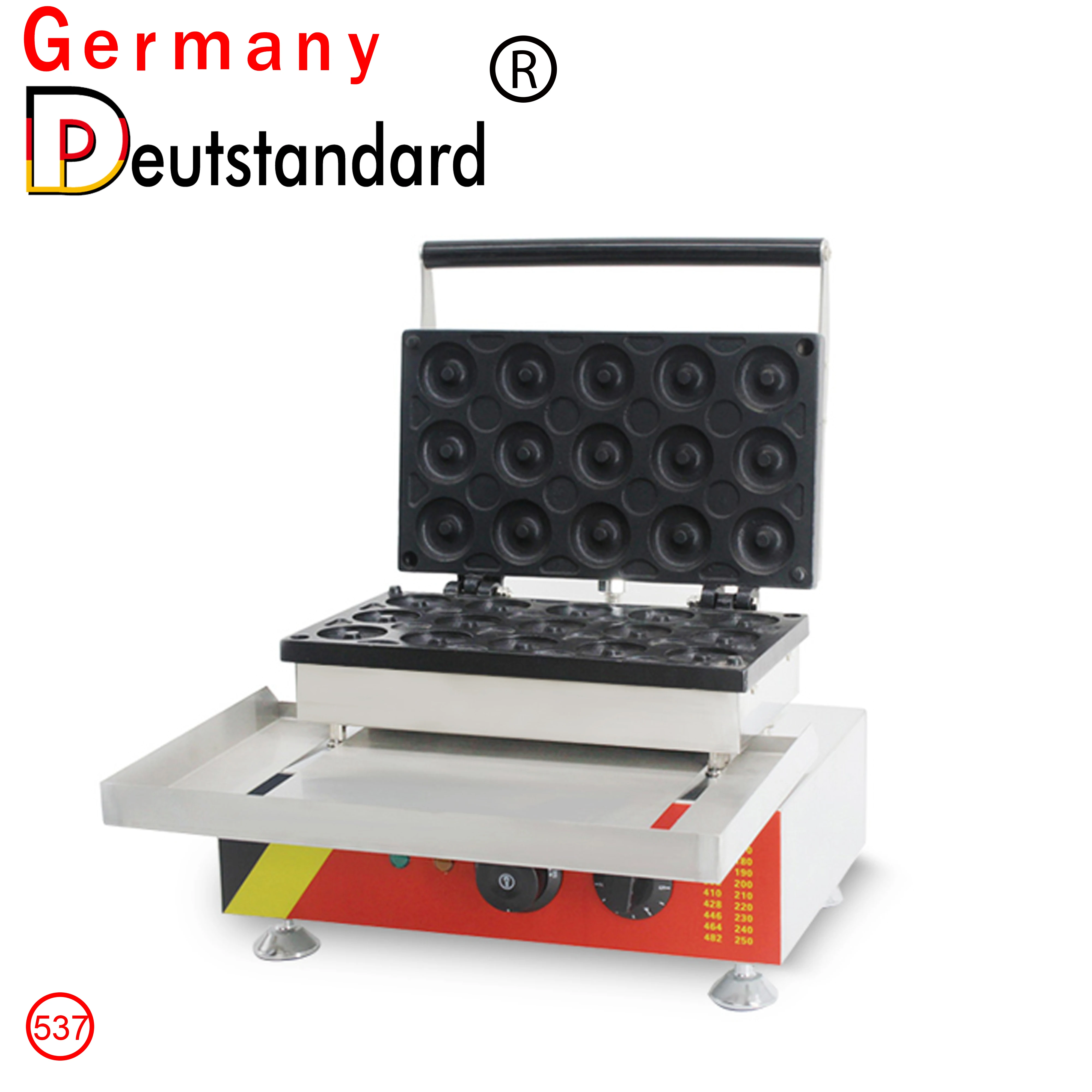 Máquina de fazer rosquinha elétrica comercial de 15 furos, máquina de fazer rosquinha de waffle, máquina de fazer lanche com alta qualidade, venda imperdível