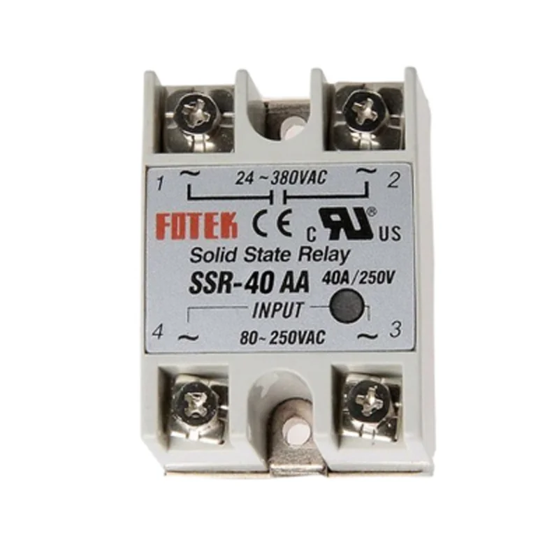 

10pcs/lot SSR -40AA 40A Solid State Relay AC Control AC-AC Solid State Relay