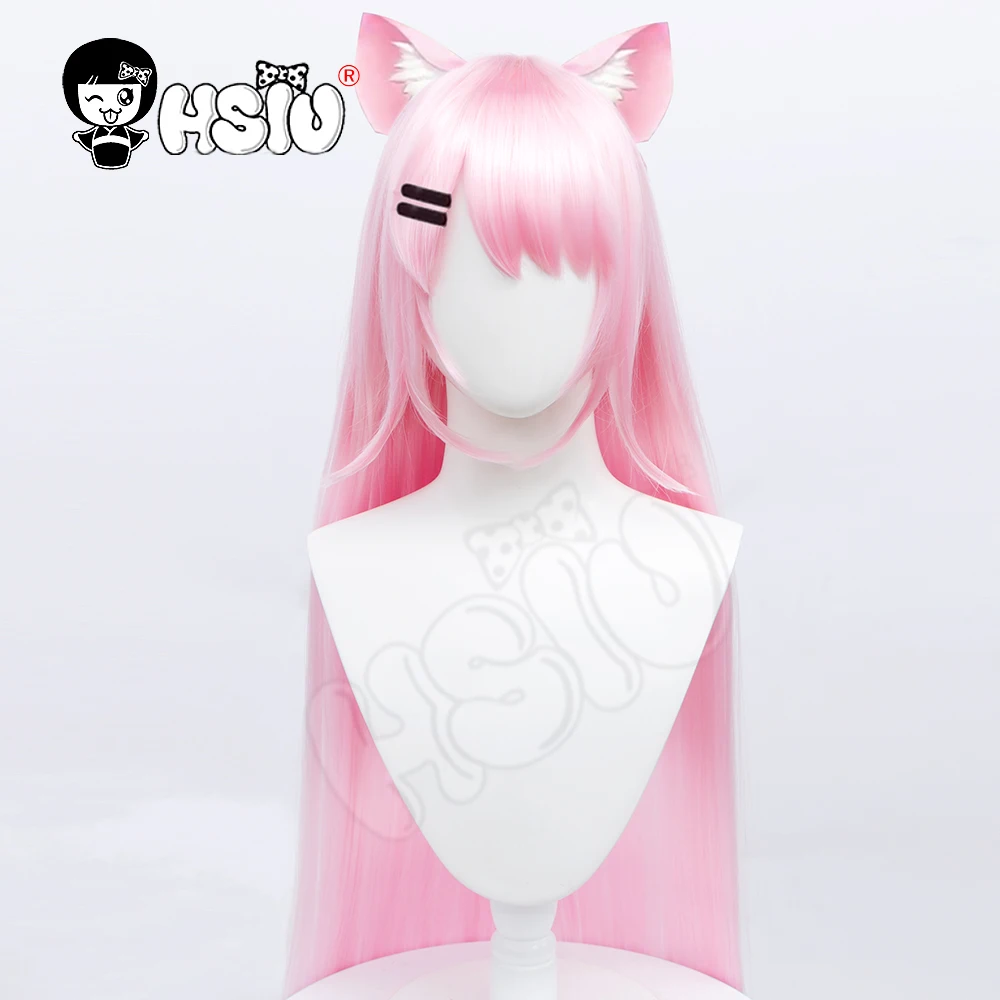 

Nekonogi Bell cosplay wig ViViD Cosplay 「HSIU 」 Light pink long wig Fiber synthetic wig Free gift wig cap