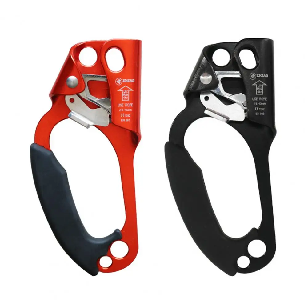 Clamp Safe Multiple Holes Lightweight Rocking Climbing Hand Riser Rope Hand Ascender Device Riser Tool Kits for Rock Climbing