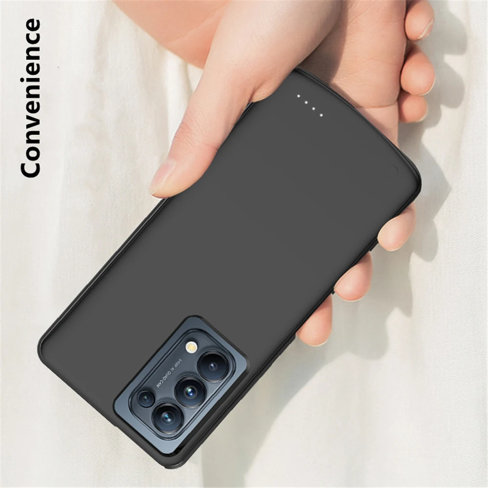 Charging Cover For OPPO Reno 2Z 3 4 5 Pro External Battery Cases 6800mAh Powerbank Shockproof Cover For OPPO Reno ACE Power Case