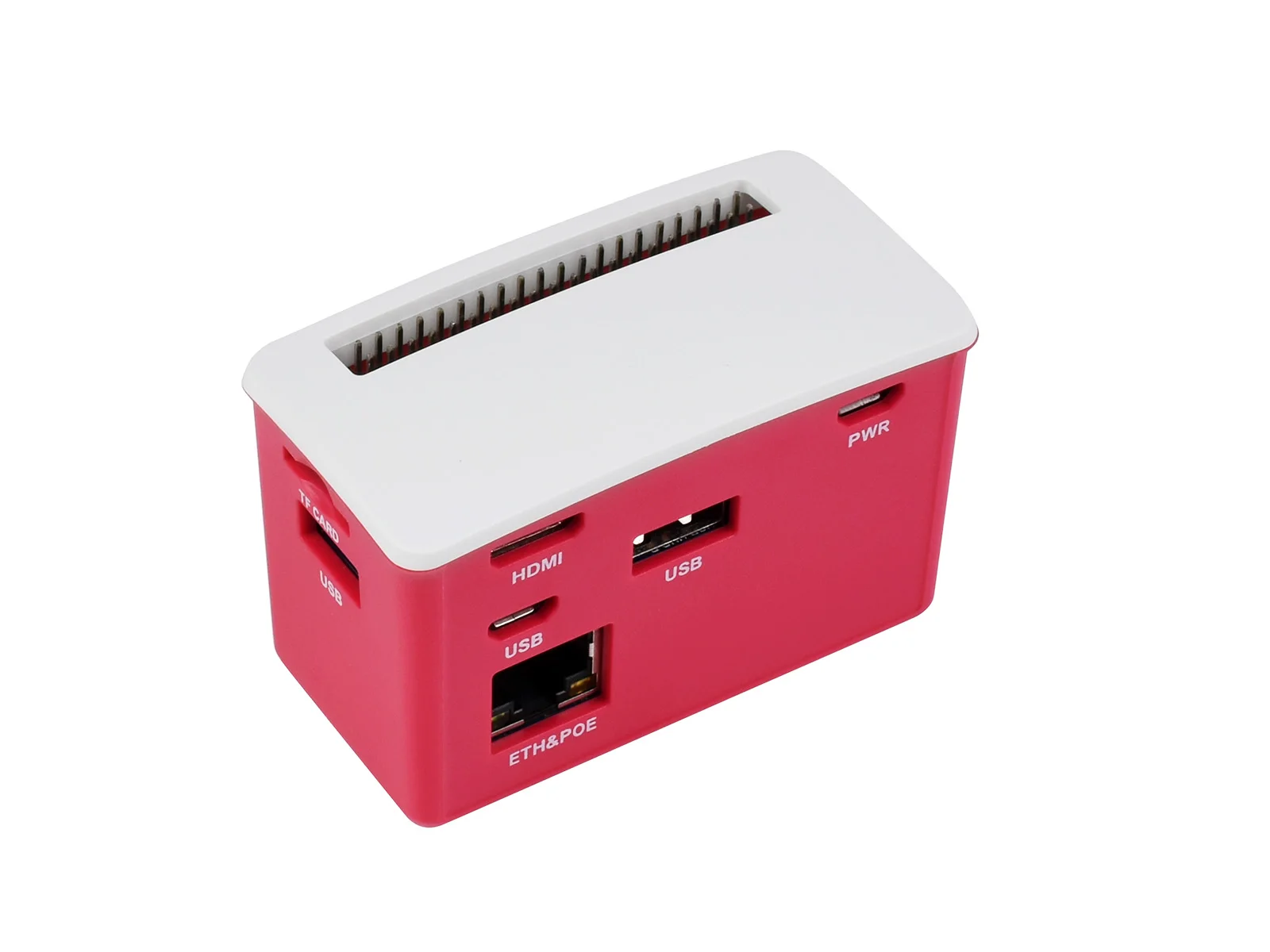 

PoE Ethernet / USB HUB BOX for Raspberry Pi Zero Series, 3x USB 2.0, 802.3af-Compliant,Compatible with Zero series boards