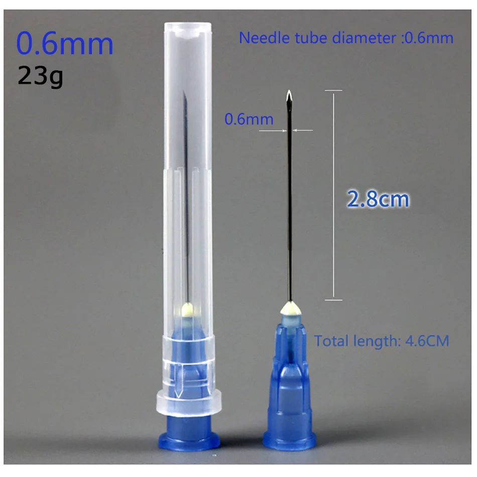 25 Pcs Sharp Pointed Needles Individually Packaged 16G/18G/20/21/22/23/25/26G Glue Dispenser Tool