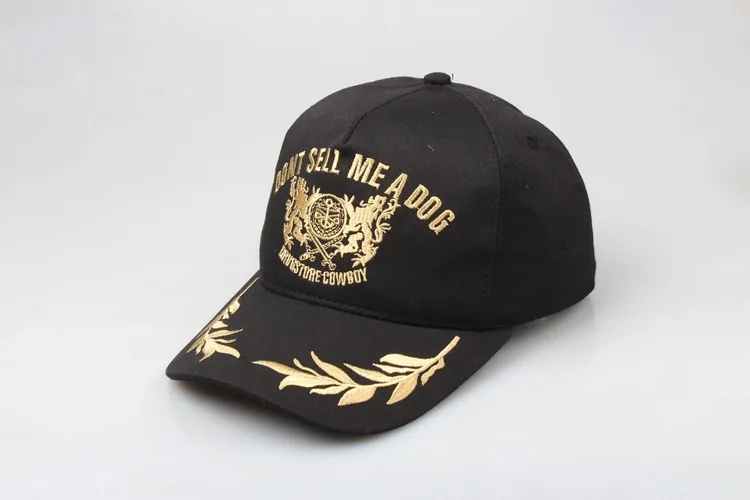 Newest Unisex DONT SELL ME A DOG Baseball Cap Men & Women Casual Dad Hat High Quality Snapback Gold Embroidery Hat Cap