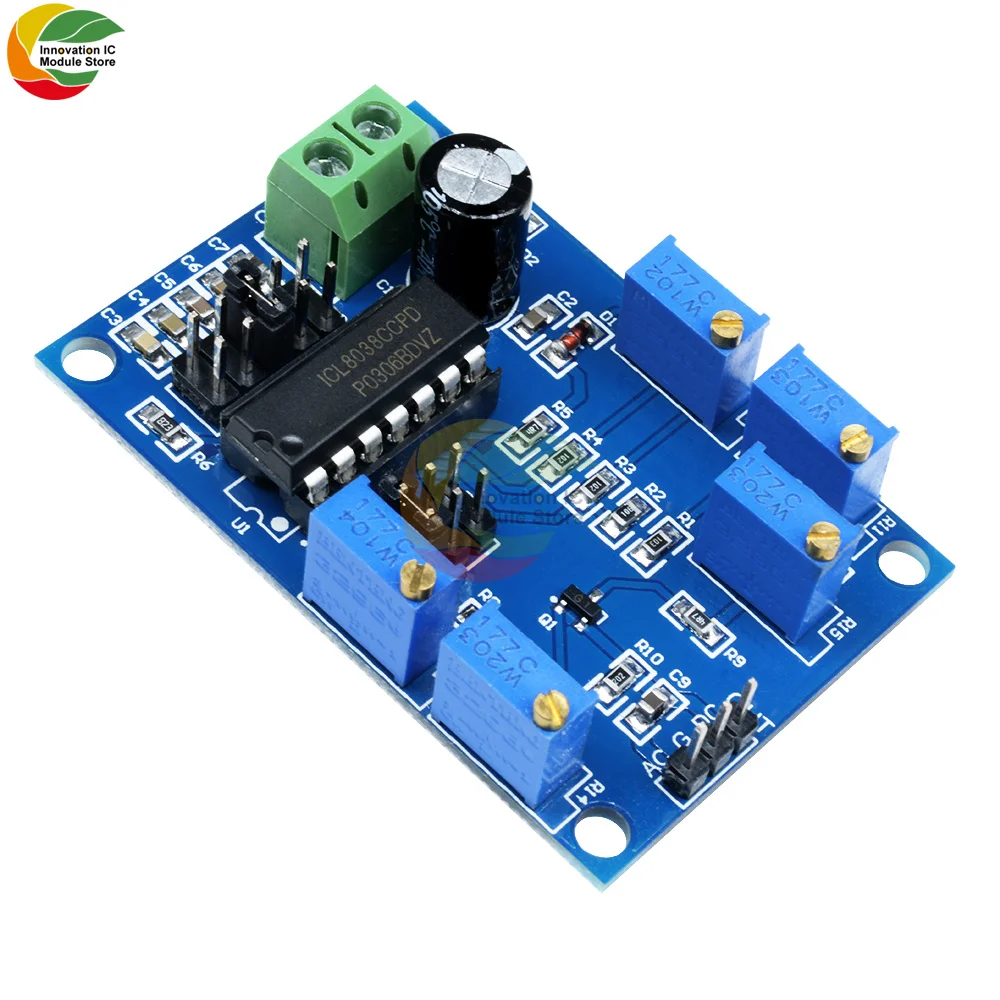 ICL8038 Low Medium Frequency Signal Source Waveform Sine Signal Generator Module 10HZ-450KHZ 12V-15V Triangular Square Sine Wave