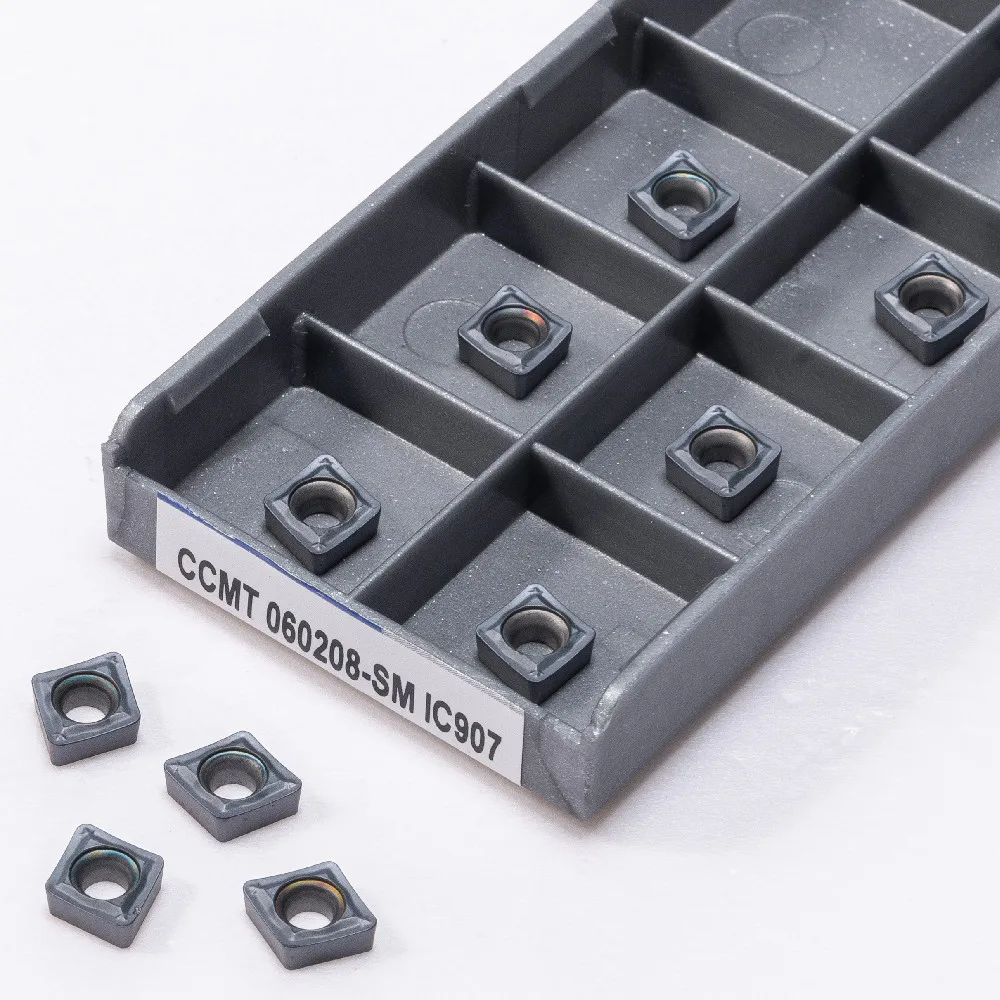 High QualityCCMT060204 CCMT060208 SM IC907 IC908 Carbide Insert Internal Turning CNC CCMT 060204 060208 Lathe Metal Tool