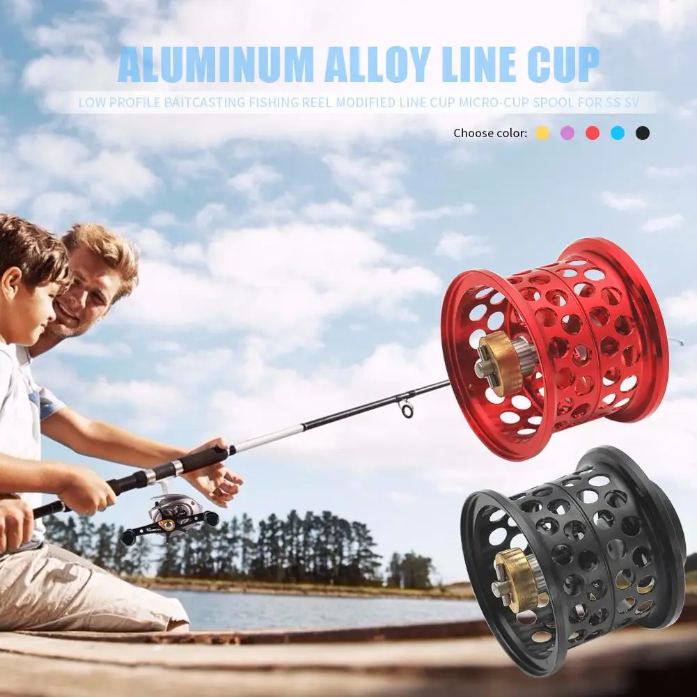 Aluminum Alloy Low Profile Casting Fishing Reel Line Cup for DAIWA Steez Modified Line Cup Micro-cup Spool for SV/T3/RYOGA1016