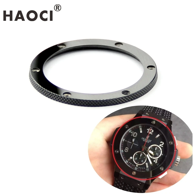 High quality luxury black bright ceramic watch bezel insert for Hub big bang and CLASSIC FUSION 42mm 45mm watch ring