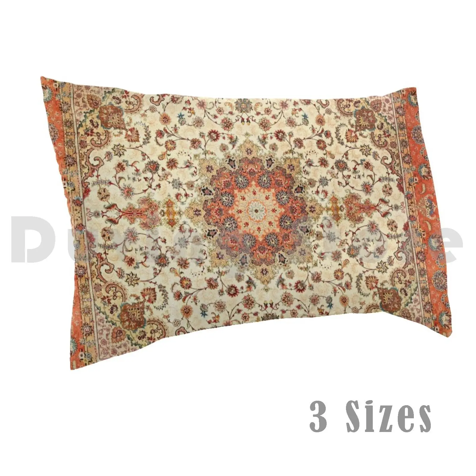 Orange Traditional Moroccan Artwork Style.Pillow case Moroccan Sahara Boho Hippie Bohemian