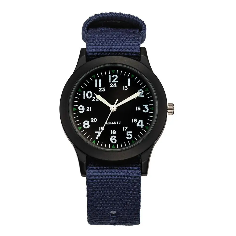 Montre de sport étanche pour homme, cadran rond, bande en nylon, montre à quartz d'affaires en plein air, cadeau d'horloge, mode, nouveau