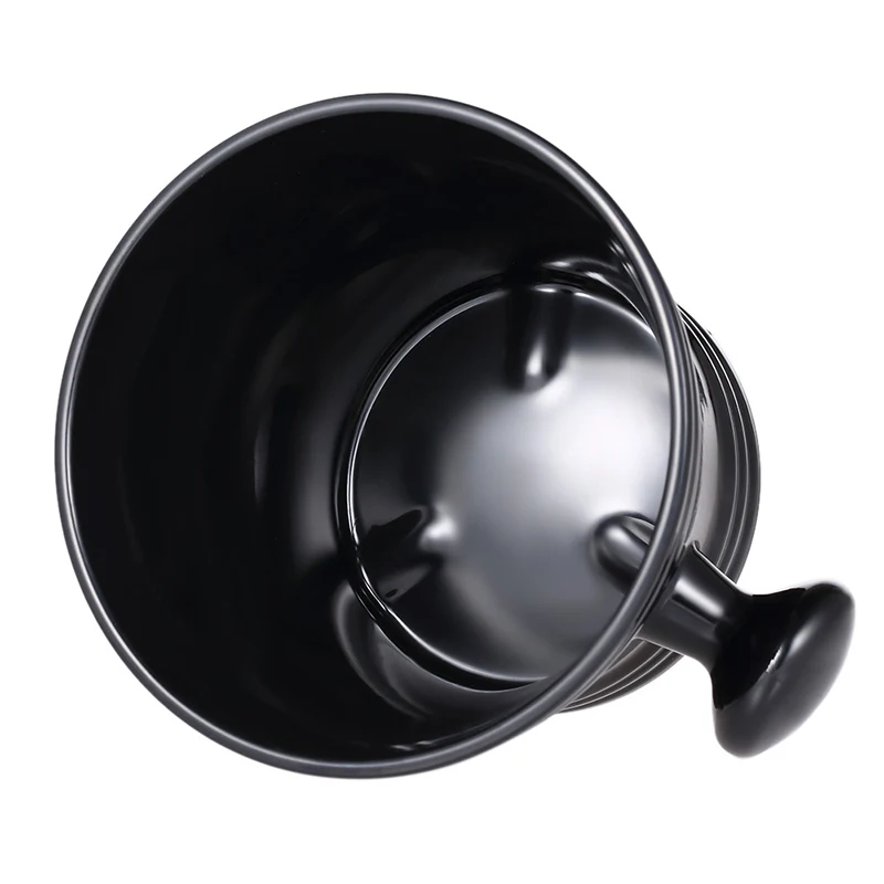 Professional Men's Shaving Bowl with Handle ABS Material Shaver Brush Soap Cup Barber Cleaning Tool
