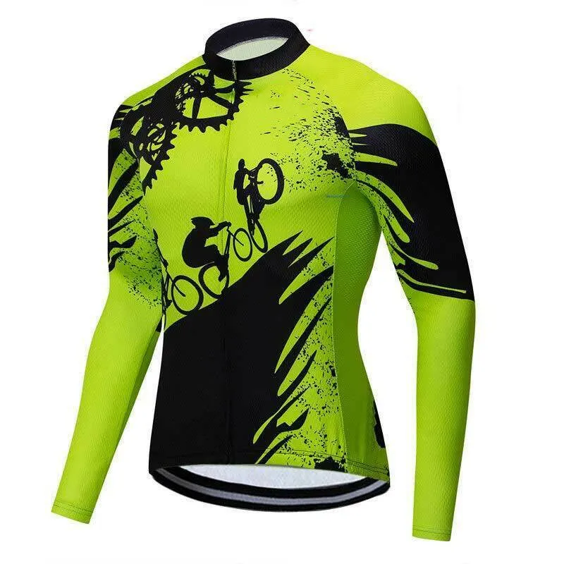 Camisola de ciclismo de manga comprida masculina, roupa MTB, proteção solar, camisas de bicicleta, tops ao ar livre, roupas esportivas de bicicleta,