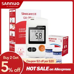 Sannuo Blood Glucose meter Glucometer GA-3 Diabetes Medical Devices with Test Strips Lancets Medical Blood Sugar Meter