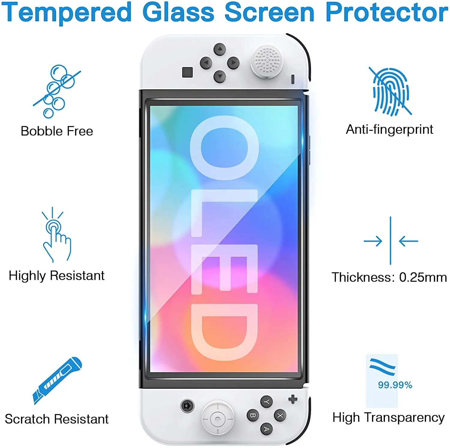 Heystop Case Compatibel Met Nintendo Switch Oled Model, Dockbare Pc Beschermhoes Cover Voor 2021 Nintendo Switch Oled