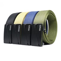 Unisex Police Canvas Tactical Belt New Korean Men High Quality Metal Automatic Buckle Adjustable Outdoor Military Training Belt