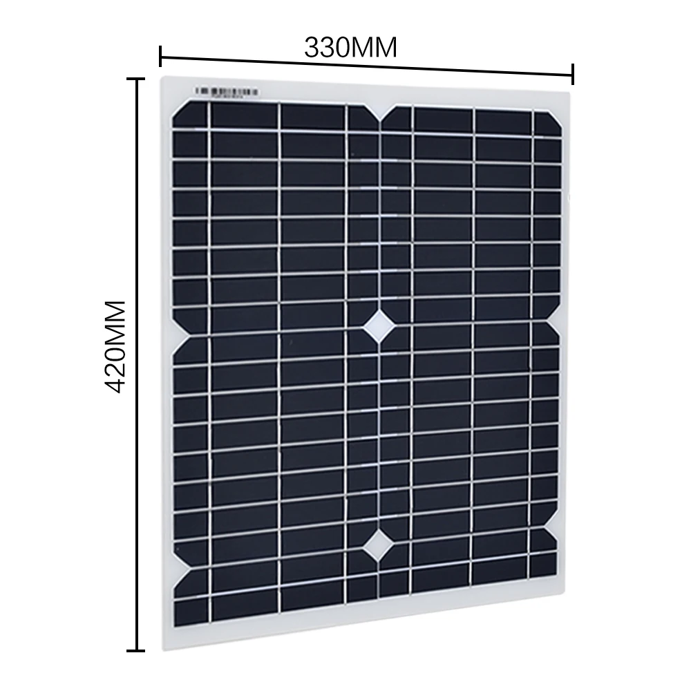 XINPUGUANG Solar Panel 10W Panel słoneczny 5v / 12 V elastyczny Panel słoneczny 18V 20W 12 woltów camping USB / DC 55*21 dla powerbank do telefonu