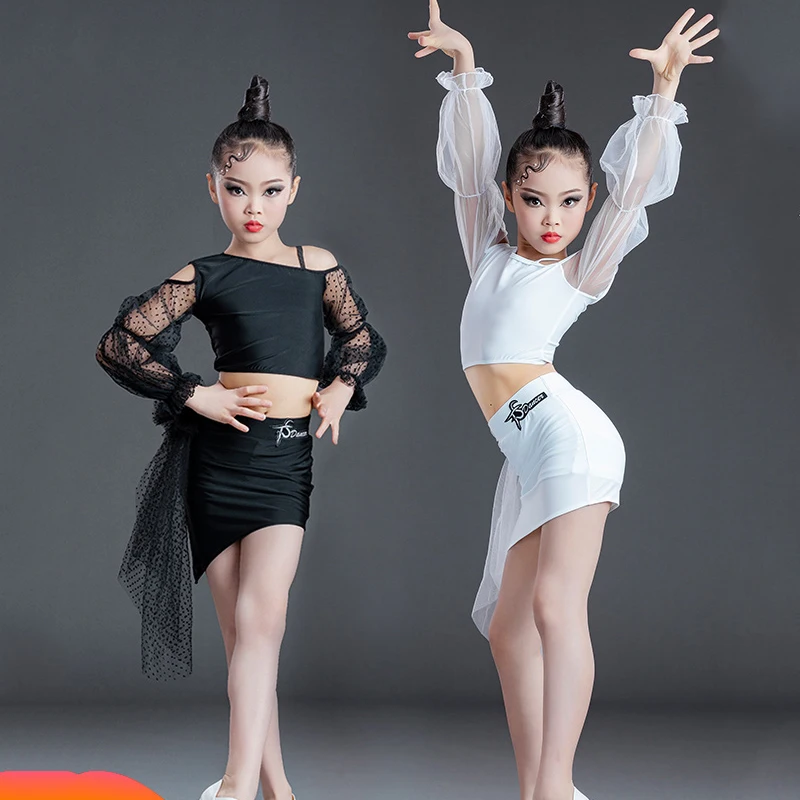 

Summer Latin Dance Competition Dress For Girls Chacha Samba Tango Latin Dance Tops Skirts Suit Performance Rave Clothes SL4792