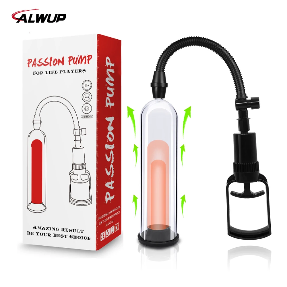 Male Masturbator Enlarge Penis Pump Vacuum Increase Penis Cock Dick Erection Male Massager Pump Sex toys for Men Erotic products