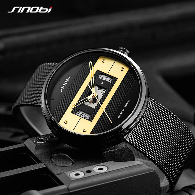 Creative Sinobi Watch Wrist Watch Men Waterproof Military Army Stainless Steel Male Clock Top Brand Luxury New Man Sport Watches