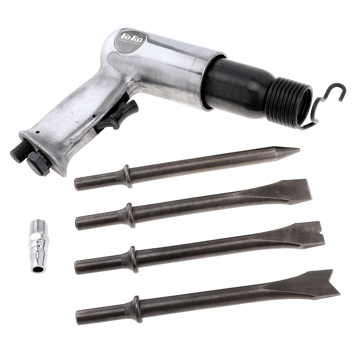 9190 190mm Professional Handheld Pistol Gas Shovels Air Hammer Small Rust Remover Pneumatic Tools with 4 Chisels Pneumatic Tool