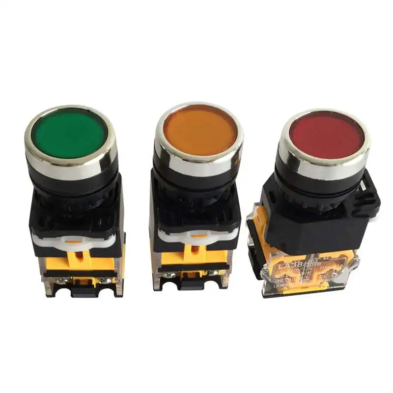 LA38 11203 LA38-11/203 push button switch heavy power drop ship green red yellow blue white black