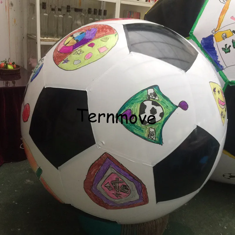 Pallone da calcio gonfiabile con elio Display per eventi in PVC Palloncino gigante a elio Palloncini grandi a tenuta d'aria