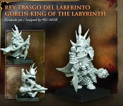 model kit resin kit Avatars of War 28307 Goblin King of Gobillings Unassembled Sculpture for Hobbyists