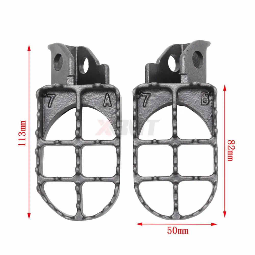 Motorcycle Motocross MX Dirt Bike Racing Footpegs Footrests For Suzuki DR 650 350 250 DR650SE 1996-1997 DR350 DR250 1990-1995
