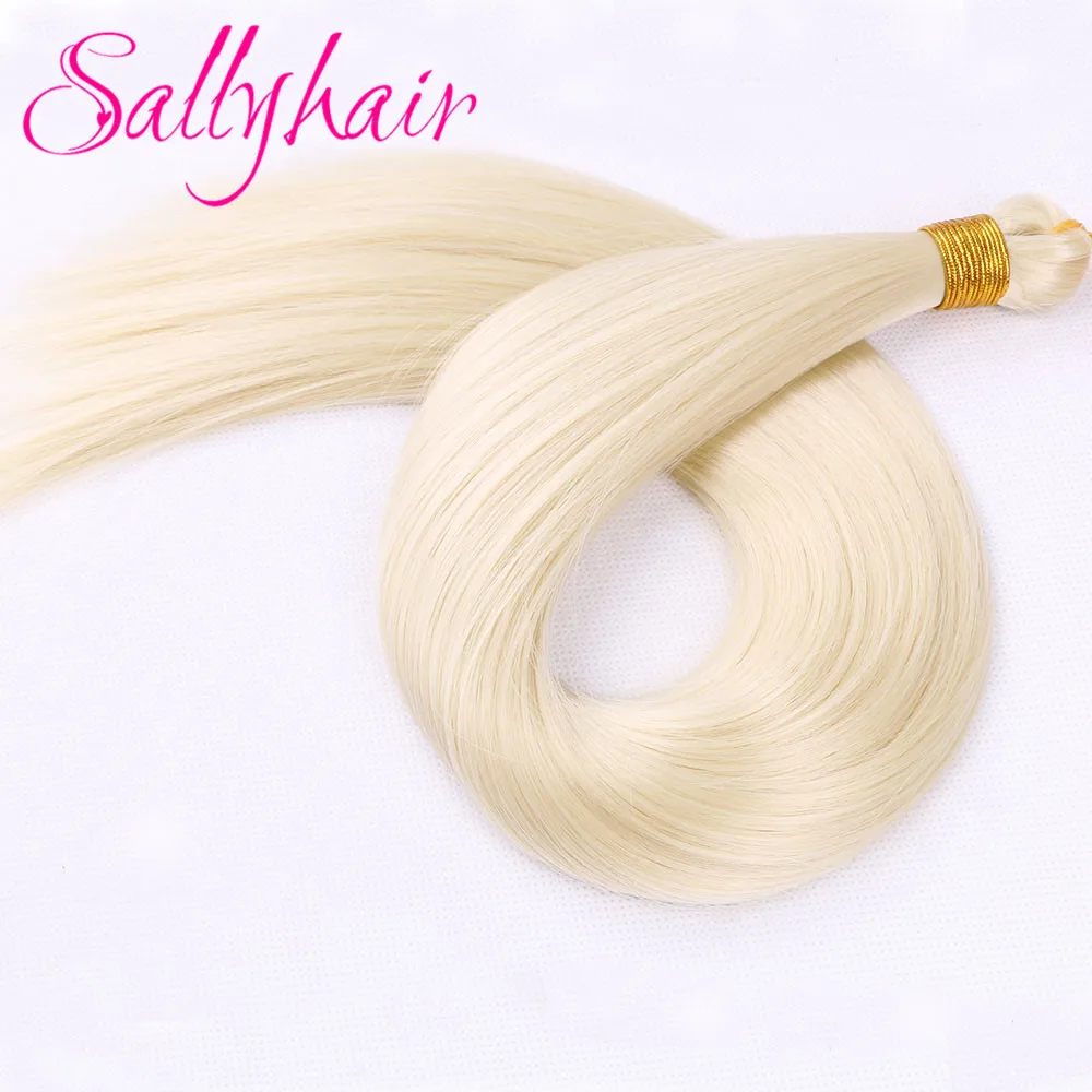 22 "กระดูกตรง Bulk สังเคราะห์ Braiding Pre ยืด Braids ผมสำหรับกล่อง Braids Senegalese Twist ผม