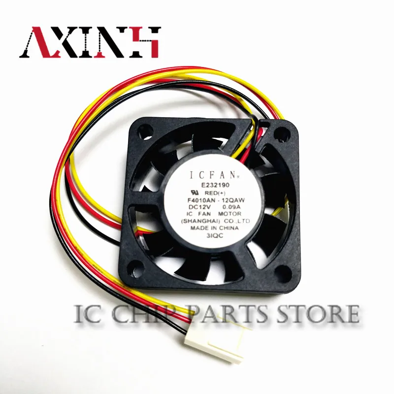 ICFAN-ventilador de refrigeración F4010AN-12QAW 12V O.O9A 4010, 3 cables, Original y nuevo, disponible