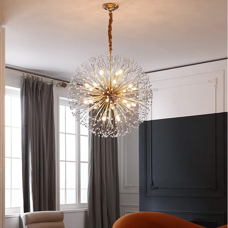 2023 Modern Luxury Led Crystal Chandelier Dandelion Lighting For Home Decoration AC110V-220V SUN-WU-KONG Lighting