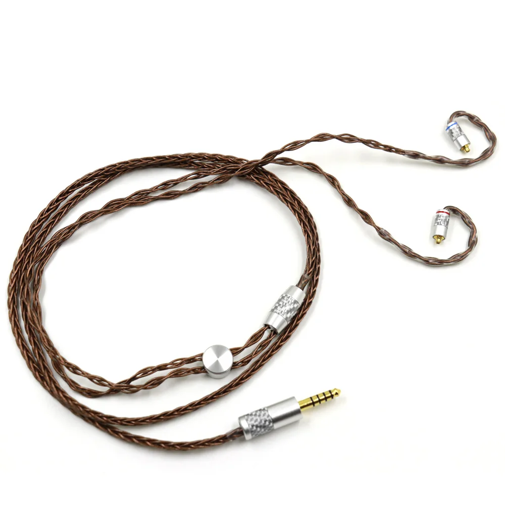 Thouliess alta fidelidade 3.5/2.5/4.4mm equilibrado UP-OCC único conector de cristal cobre mmcx fone de ouvido cabo atualização