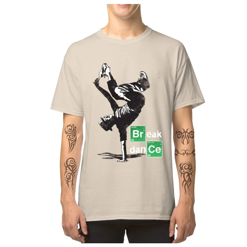 Break Dance Hip Hop T-shirt Men 100% Cotton Fashion Clothing Breaking Bad Heisenberg Dancing Streetwear O Neck Oversize T Shirts