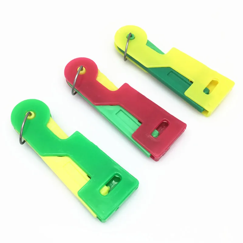 3pcs Random Color Elderly Convenient Automatic Sewing Needle Threader Thread Guide Tool Easy Useful  BB5535