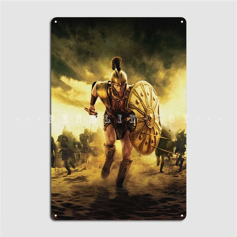 Troy Movie Poster Art Poster Wood Plaque Club Mural Printing Wall Decor Wooden Sign Poster