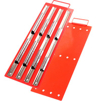 80PCS Stainless Steel Socket Tray Rack 1/4 Inch 3/8 Inch 1/2 Inch Snap Rail Tool Set Organizer
