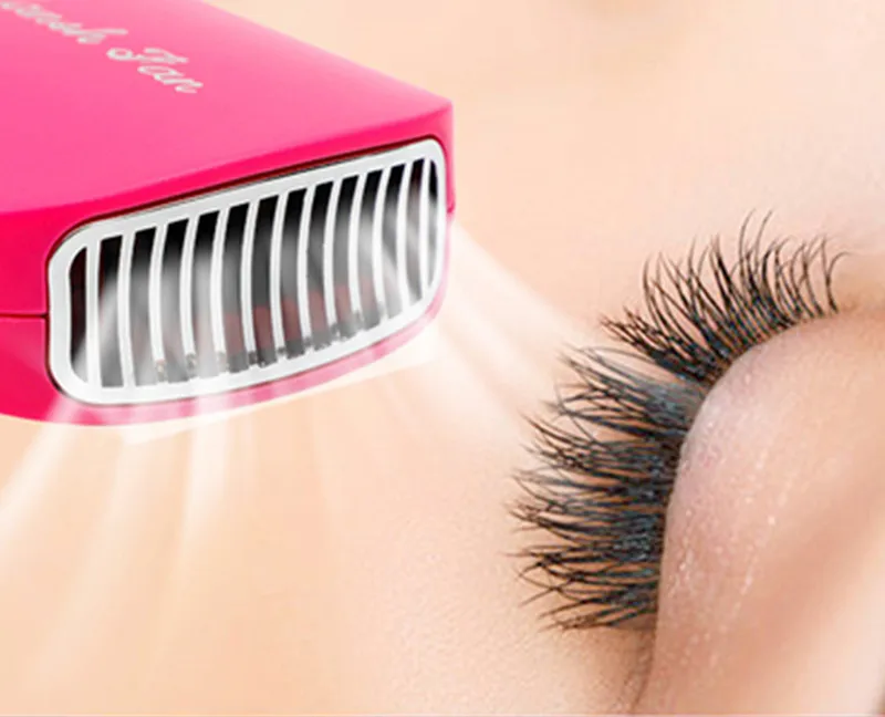 USB Eyelash EXTENSION MINI พัดลมเครื่องเป่าลม Lashes แฟนกาวขนตาทุ่มเทเครื่องเป่าเครื่องมือแต่งหน้า 4 สี