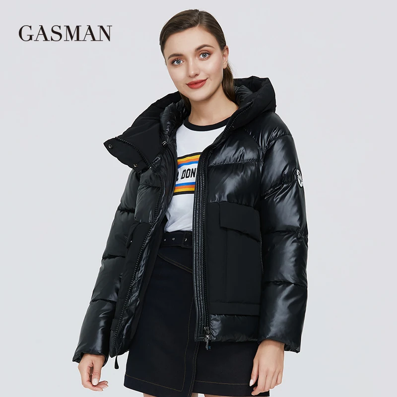 GASMAN Brand autumn winter fashion Women parka down jacket hooded patchwork thick coat Female warm clothes puffer jacket new 001