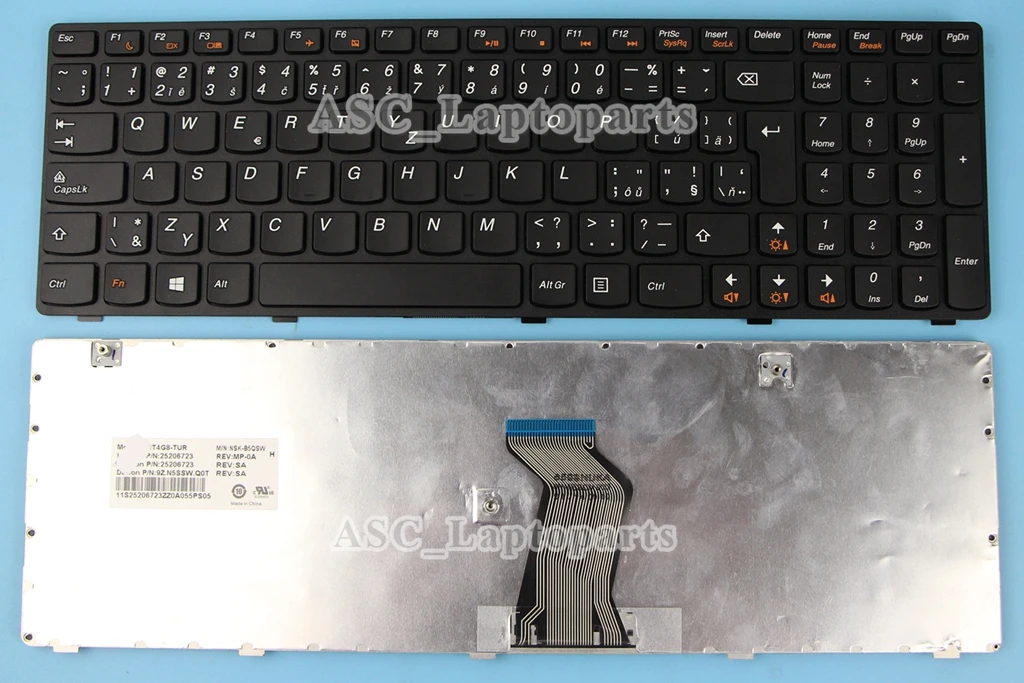 New Czech Slovak Keyboard for Lenovo IdeaPad G580 G580A G585 Z580 Z585 N580 P580 P585 Black Frame Black