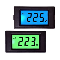 AC 80-500V LCD Digital Voltmeter Voltmeter Voltmeter Tool 2-Wire Backlit Display Voltage Measuring Instrument