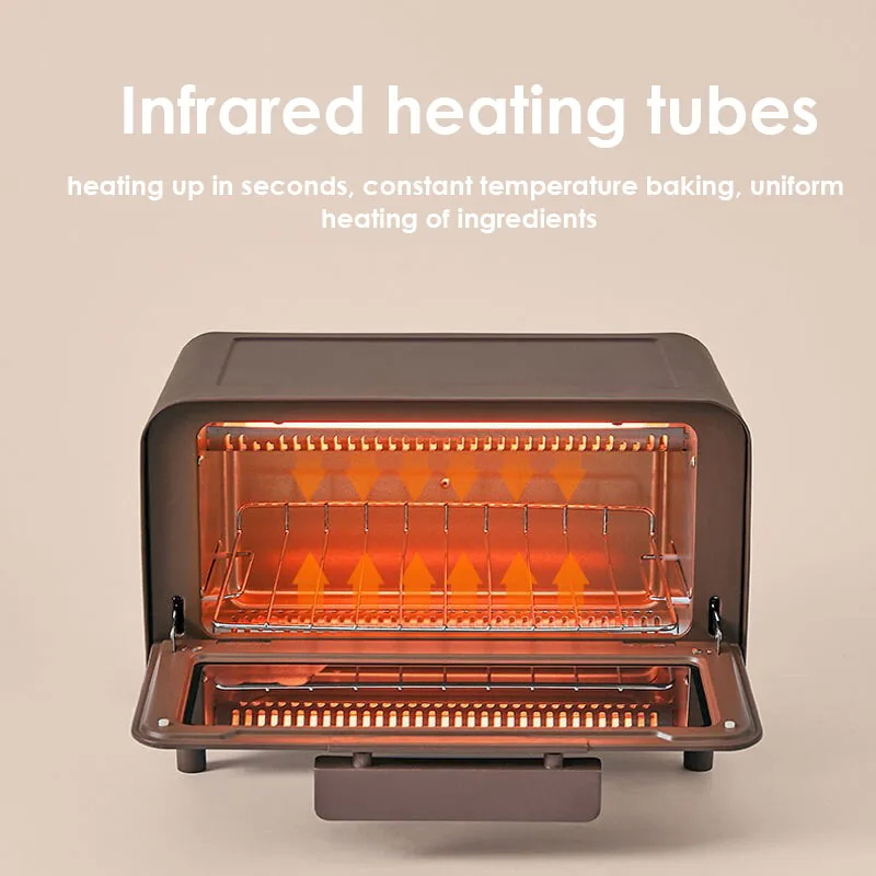 Joyoung J87น่ารัก Bear เตาอบไฟฟ้าครัวเรือน Mini ขนมปังเครื่องเบเกอรี่12L ความจุความร้อนอินฟราเรดไฟฟ้า Baker