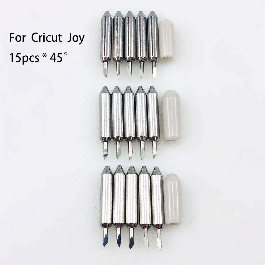 

15pcs 45 Degree Dia 3mm Plotter Blades Vinyl Cutter Knife for Cricut Joy Replacement Cutting Blades Engraving Machine