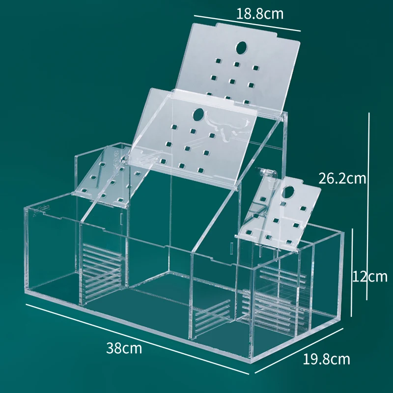 Large Size Aquarium Fish Tank Acrylic Small Fish Isolation Box Transparent Reproduction Box Creative Desktop Betta Fish Tank