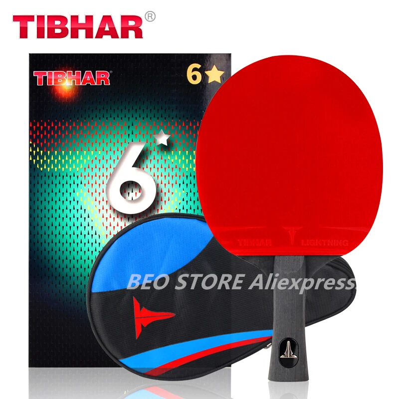 TIBHAR Tischtennisschläger, 6/7/8/9 Sterne, klebrige Gummi-Pickel, professionell, hochwertig, Original TIBHAR Schläger, Tischtennisschläger – Detail 8