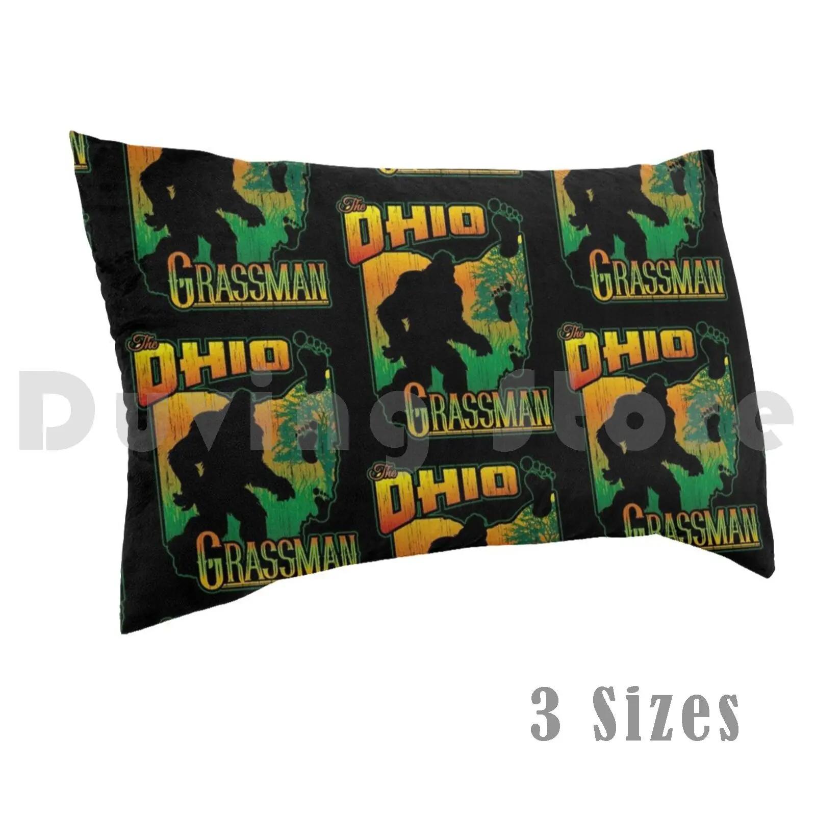 Pillow Case Ohio Grassman 2813 Bigfoot Sasquatch Grassman Yowie Sci Fi Monster Cryptid