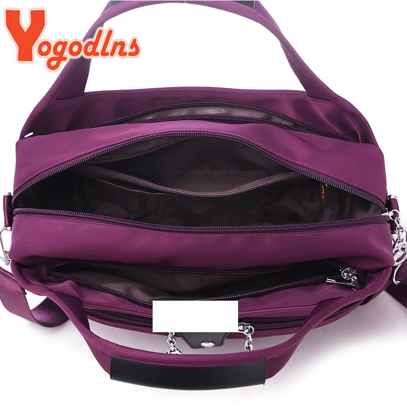 Yogodlns Nylon Shoulder Women\'s Bag Waterproof Handbag Large Capacity Crossbody Bag Fashion lady Handle Bag Multifunction Purse