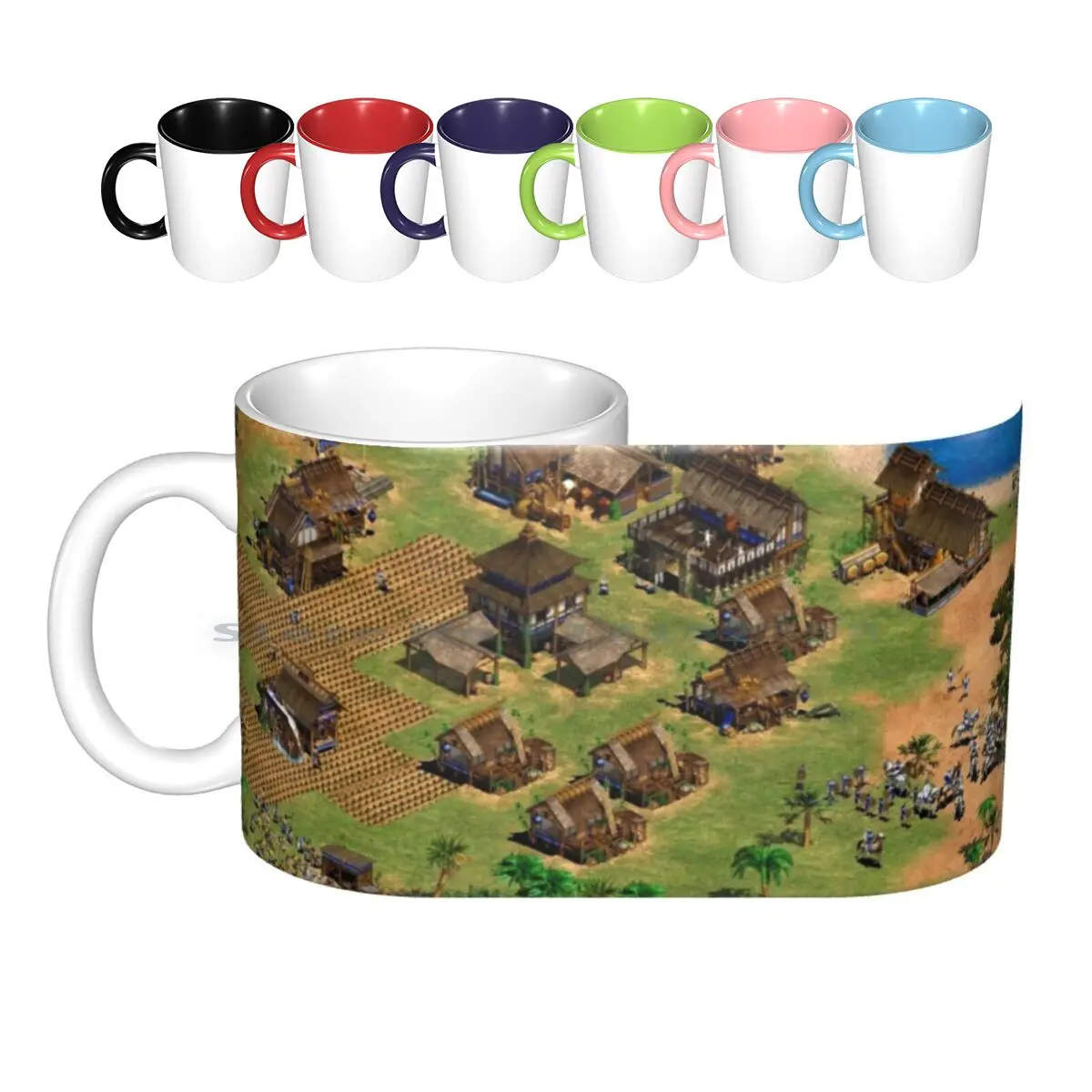 Age Of Empires 2 In-Game Ceramic Mugs Coffee Cups Milk Tea Mug Age Of Empires 2 Aoe Age Of Empires In Game In Game Pc Gaming