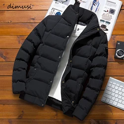 Jaqueta masculina de inverno moda masculina algodão quente acolchoado casacos casuais outwear ajuste fino sportwear térmico na moda jaquetas roupas dos homens